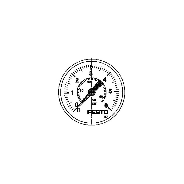 Pressure Gauge MA-40-6-R1/4-EN